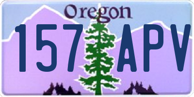 OR license plate 157APV
