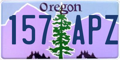 OR license plate 157APZ