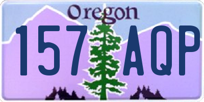 OR license plate 157AQP