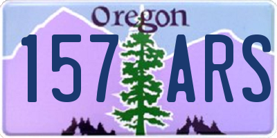OR license plate 157ARS