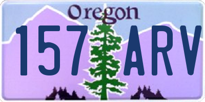 OR license plate 157ARV