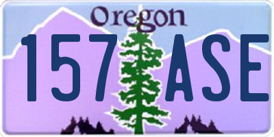 OR license plate 157ASE