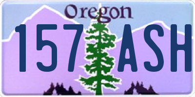 OR license plate 157ASH