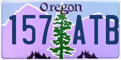 OR license plate 157ATB