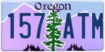 OR license plate 157ATM