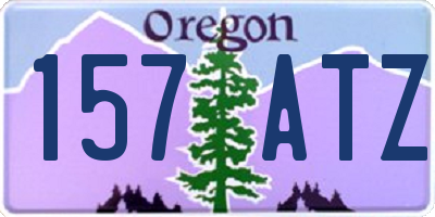 OR license plate 157ATZ