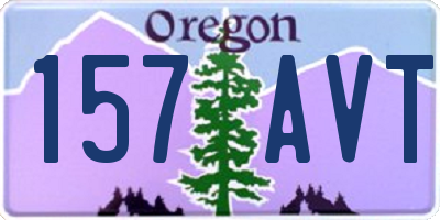 OR license plate 157AVT