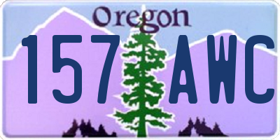 OR license plate 157AWC