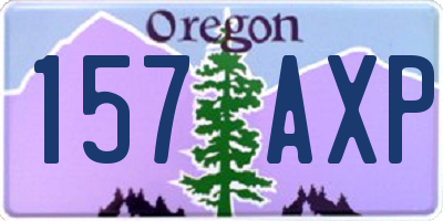OR license plate 157AXP