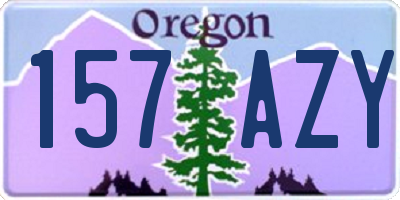 OR license plate 157AZY