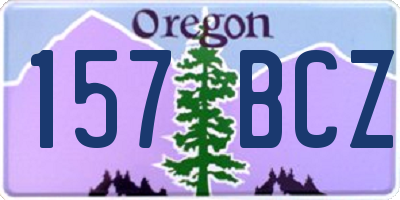 OR license plate 157BCZ