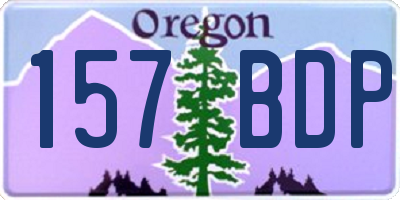OR license plate 157BDP