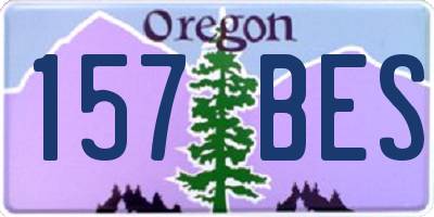 OR license plate 157BES