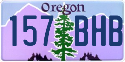 OR license plate 157BHB