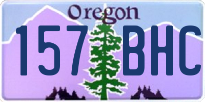 OR license plate 157BHC