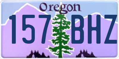OR license plate 157BHZ