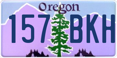 OR license plate 157BKH