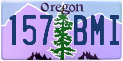 OR license plate 157BMI