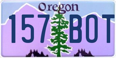 OR license plate 157BOT