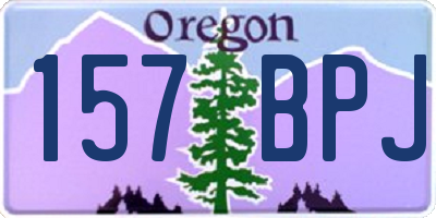 OR license plate 157BPJ