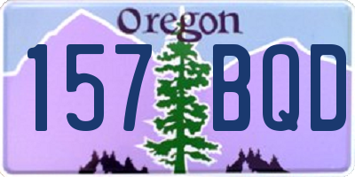 OR license plate 157BQD