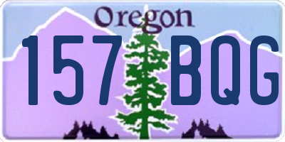 OR license plate 157BQG