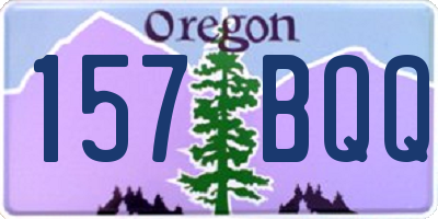 OR license plate 157BQQ
