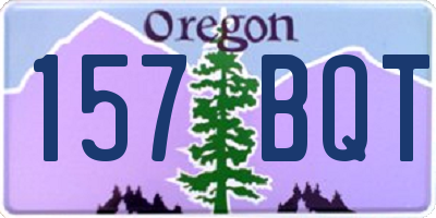 OR license plate 157BQT