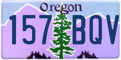 OR license plate 157BQV