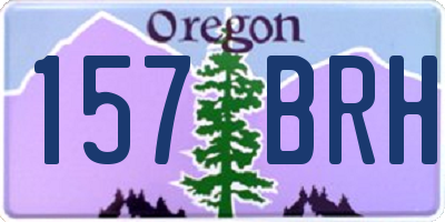 OR license plate 157BRH