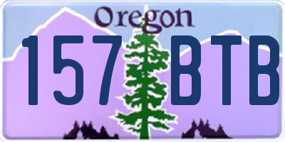 OR license plate 157BTB