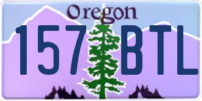 OR license plate 157BTL