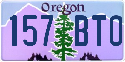 OR license plate 157BTO