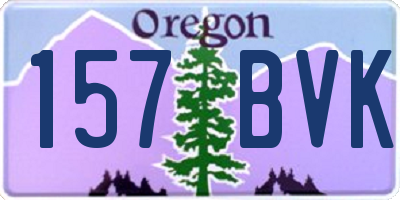 OR license plate 157BVK