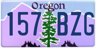 OR license plate 157BZG