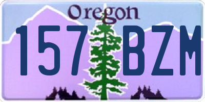 OR license plate 157BZM