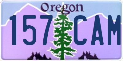 OR license plate 157CAM