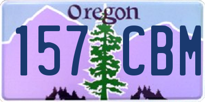OR license plate 157CBM