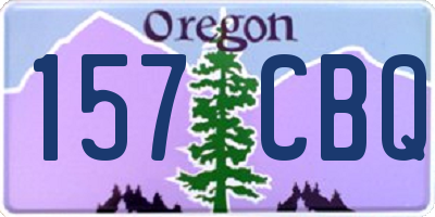OR license plate 157CBQ
