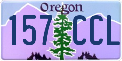 OR license plate 157CCL
