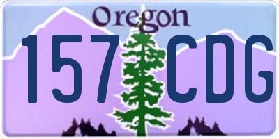 OR license plate 157CDG