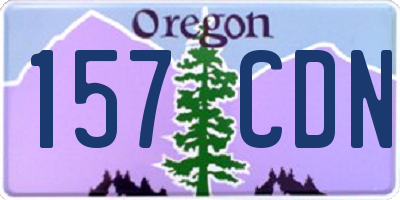 OR license plate 157CDN
