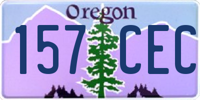 OR license plate 157CEC