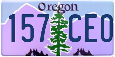 OR license plate 157CEO