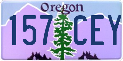 OR license plate 157CEY