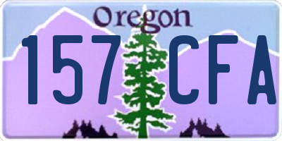OR license plate 157CFA