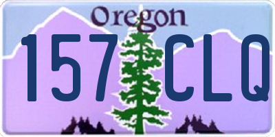 OR license plate 157CLQ