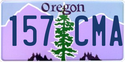 OR license plate 157CMA