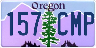 OR license plate 157CMP