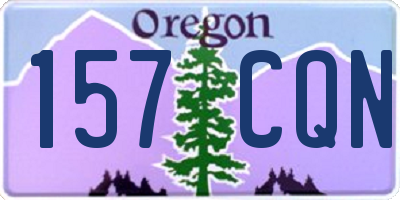OR license plate 157CQN
